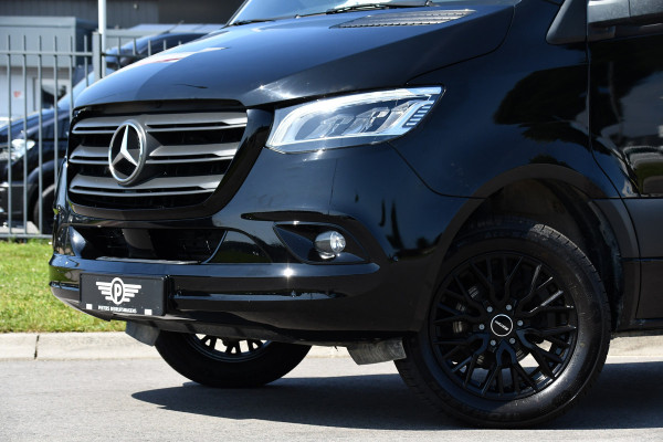 Mercedes-Benz Sprinter 316 2.2 CDI L2H2 DC Black Edition Camera, Cruise, Carplay, LED, Leder, NAVI, 164pk, Automaat, Sensoren,  Trekhaak, Uniek! Dubbel Cabine