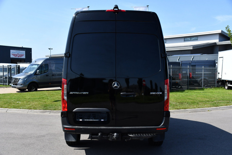 Mercedes-Benz Sprinter 316 2.2 CDI L2H2 DC Black Edition Camera, Cruise, Carplay, LED, Leder, NAVI, 164pk, Automaat, Sensoren,  Trekhaak, Uniek! Dubbel Cabine