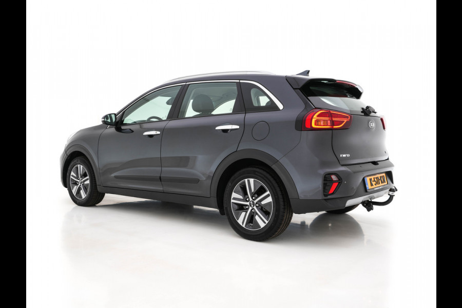 Kia Niro 1.6 GDi Hybrid DynamicLine (INCL-BTW) Aut. *ADAPTIVE-CRUISE | LEATHER-FABRIC | NAVI-FULLMAP | HEATED-COMFORTSEATS | CAMERA | DAB+ | KEYLESS | ECC | DIGI-COCKPIT | SHIFT-PADDLES | LANE-ASSIST | PDC | TOWBAR | 16''ALU*