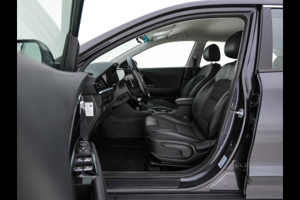 Kia Niro 1.6 GDi Hybrid DynamicLine (INCL-BTW) Aut. *ADAPTIVE-CRUISE | LEATHER-FABRIC | NAVI-FULLMAP | HEATED-COMFORTSEATS | CAMERA | DAB+ | KEYLESS | ECC | DIGI-COCKPIT | SHIFT-PADDLES | LANE-ASSIST | PDC | TOWBAR | 16''ALU*