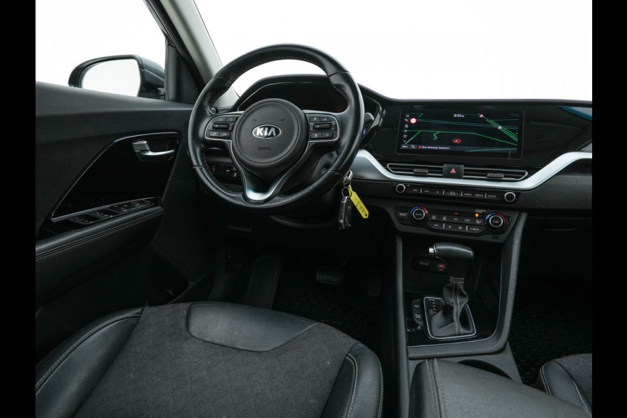 Kia Niro 1.6 GDi Hybrid DynamicLine (INCL-BTW) Aut. *ADAPTIVE-CRUISE | LEATHER-FABRIC | NAVI-FULLMAP | HEATED-COMFORTSEATS | CAMERA | DAB+ | KEYLESS | ECC | DIGI-COCKPIT | SHIFT-PADDLES | LANE-ASSIST | PDC | TOWBAR | 16''ALU*
