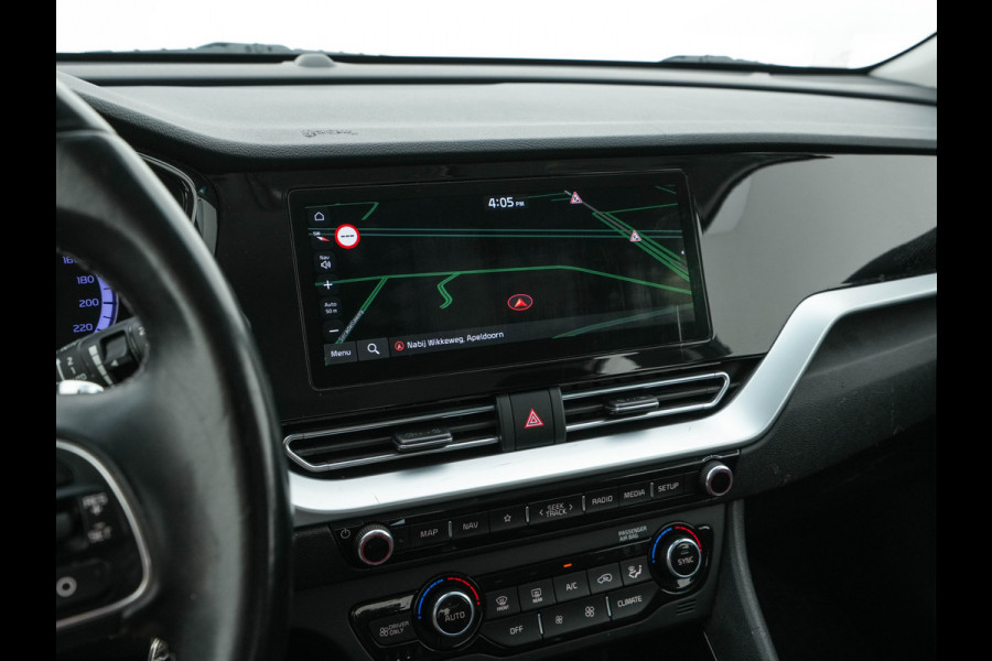 Kia Niro 1.6 GDi Hybrid DynamicLine (INCL-BTW) Aut. *ADAPTIVE-CRUISE | LEATHER-FABRIC | NAVI-FULLMAP | HEATED-COMFORTSEATS | CAMERA | DAB+ | KEYLESS | ECC | DIGI-COCKPIT | SHIFT-PADDLES | LANE-ASSIST | PDC | TOWBAR | 16''ALU*