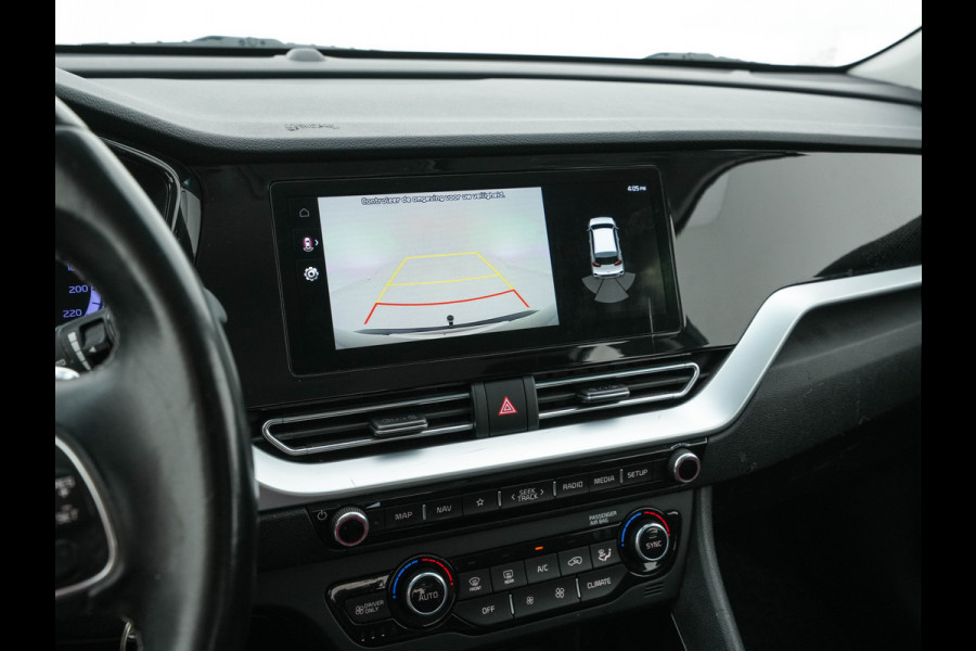 Kia Niro 1.6 GDi Hybrid DynamicLine (INCL-BTW) Aut. *ADAPTIVE-CRUISE | LEATHER-FABRIC | NAVI-FULLMAP | HEATED-COMFORTSEATS | CAMERA | DAB+ | KEYLESS | ECC | DIGI-COCKPIT | SHIFT-PADDLES | LANE-ASSIST | PDC | TOWBAR | 16''ALU*