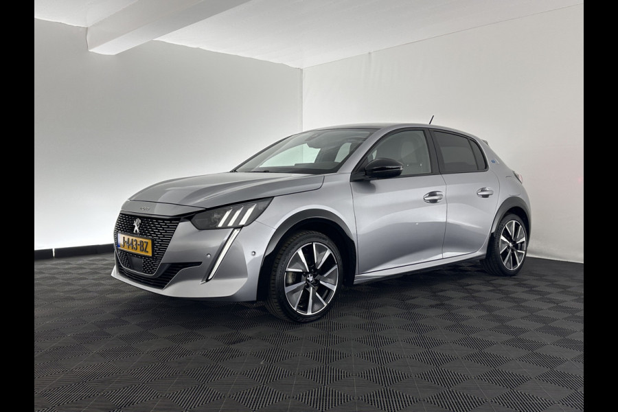 Peugeot e-208 EV GT-Line 350 50 kWh (INCL-BTW) *PANO | FULL-LED | DIGI-COCKPIT | BLINDSPOT | CAMERA | LEATHER-ALCANTARA | AMBIENT-LIGHT | NAVI-FULLMAP | LANE-ASSIST | KEYLESS | DAB | CCS-FASTLOADER | HEATED-SPORTSEATS | 17"ALU