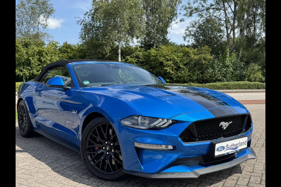 Ford Mustang Convertible 5.0 V8 GT | 450pk | 7.500KM! | Volledig Dealer onderhouden EU versie (zie papieren) | Adaptive cruise control | Bang&Olufsen | Achteruitrijcamera