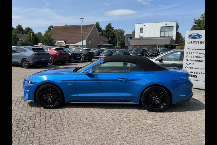 Ford Mustang Convertible 5.0 V8 GT | 450pk | 7.500KM! | Volledig Dealer onderhouden EU versie (zie papieren) | Adaptive cruise control | Bang&Olufsen | Achteruitrijcamera