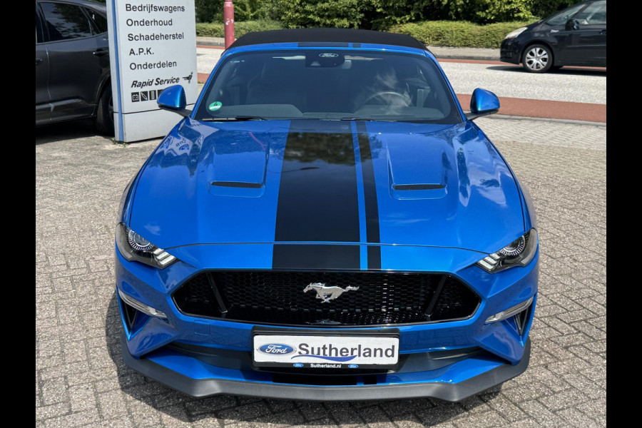 Ford Mustang Convertible 5.0 V8 GT | 450pk | 7.500KM! | Volledig Dealer onderhouden EU versie (zie papieren) | Adaptive cruise control | Bang&Olufsen | Achteruitrijcamera