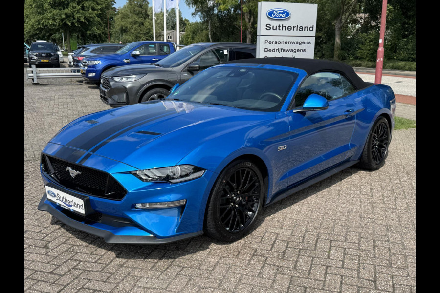 Ford Mustang Convertible 5.0 V8 GT | 450pk | 7.500KM! | Volledig Dealer onderhouden EU versie (zie papieren) | Adaptive cruise control | Bang&Olufsen | Achteruitrijcamera
