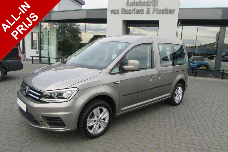 Volkswagen Caddy 1.4 TSI DSG 5 Persoons, Navi, Cruise Control, Stoelverw.