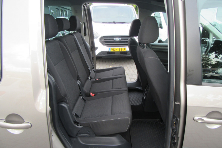 Volkswagen Caddy 1.4 TSI DSG 5 Persoons, Navi, Cruise Control, Stoelverw.