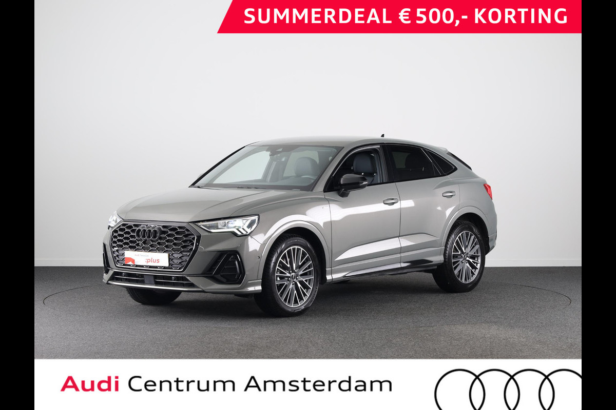 Audi Q3 Sportback 35 TFSI S Edition Competition 150 pk S-tronic | Private lease € 911,- | Navigatie | Parkeersensoren (Park assist) | Achteruitrijcamera | Lichtmetalen velgen 19" | S-Line |