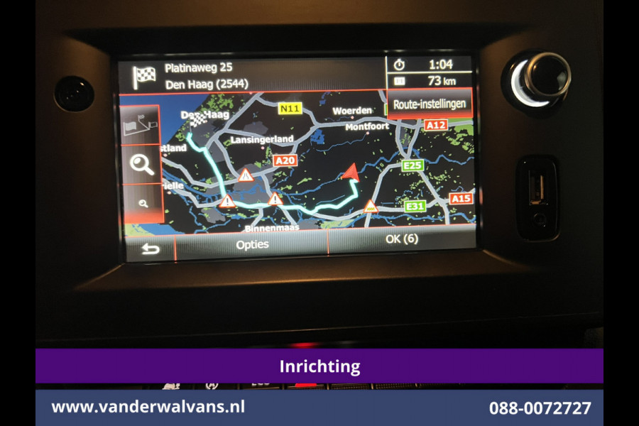Opel Movano 2.3 Turbo 150pk L3H2 inrichting Euro6 Airco | 2500kg Trekhaak | Camera | Navigatie | Imperiaal trap, cruisecontrol, parkeersensoren, bijrijdersbank, LED