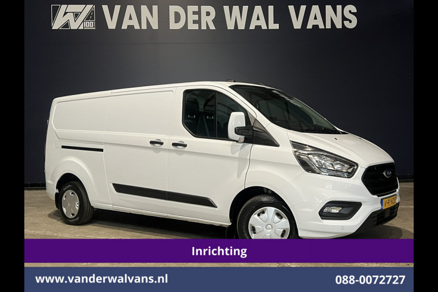 Ford Transit Custom 2.0 TDCI L2H1 Inrichting Euro6 Airco | Navigatie | Camera | LED | Cruisecontrol | Android Auto Parkeersensoren, Verwarmde voorruit, Stoelverwarming, Bijrijdersbank, 2800kg trekvermogen