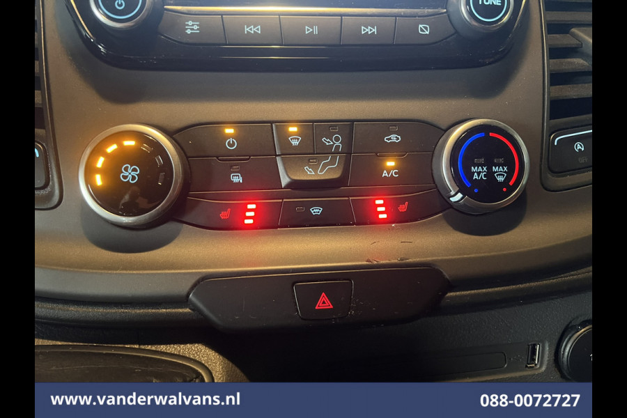 Ford Transit Custom 2.0 TDCI 131pk L2H1 Euro6 Airco | Apple Carplay | Android Auto | LED | Cruisecontrol Verwarmde voorruit, Stoelverwarming, Parkeersensoren Bijrijdersbank, 2800kg trekvermogen