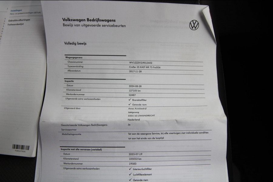 Volkswagen Crafter 35 2.0 TDI L3H3 Comfort / Navi / App connect / cruise / 3 zits / PDC 2X