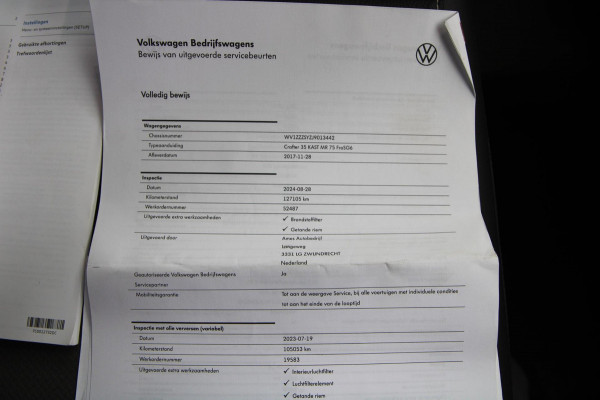 Volkswagen Crafter 35 2.0 TDI L3H3 Comfort / Navi / App connect / cruise / 3 zits / PDC 2X