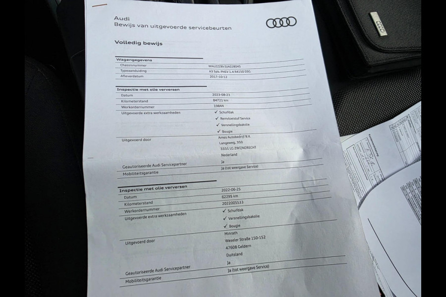 Audi A3 Sportback 1.4 e-tron Pro Line plus / PANO / DEALER OH / NWE BEURT / AFN TREKH. / P.SENSOR V+A / STOELVERW. / LANE-ASSIST !
