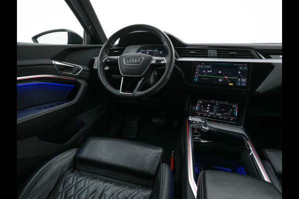 Audi e-tron Sportback 55 Quattro S-Line-edition 95 kWh [ 3-Fase ] (INCL-BTW) *DESIGN-LEATHER | FULL-LED | ADAPT.CRUISE | BANG&OLUFSEN-AUDIO | TOP-VIEW | MEMORY-PACK | BLIND-SPOT | KEYLESS | AMBIENT-LIGHT | AIR-SUSPENSION | HEATED-SPORTSEATS | DIGI-COCKPIT |