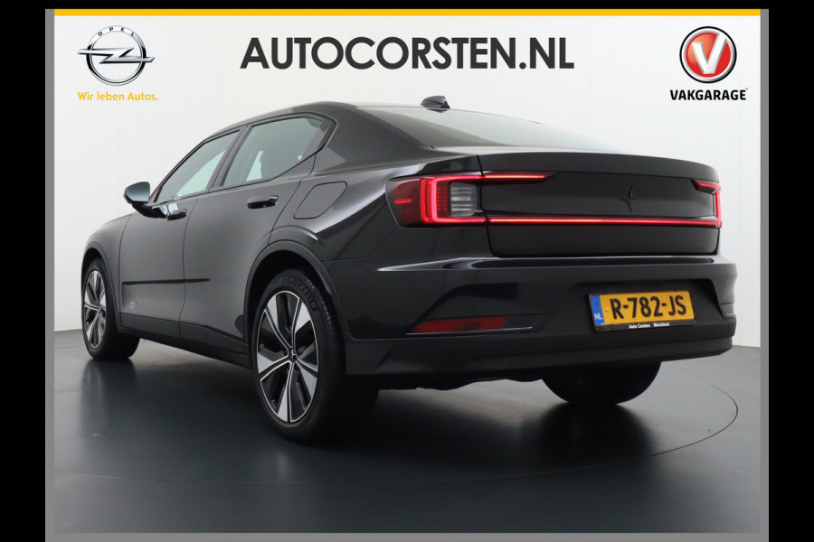 Polestar 2 Long Range 78 kWh Sleutelloos (GSM-sleutel) Adaptive-Cruise Carplay Android 360-Camera 19"LM Led-Pixel-Lamp WiFi PDC-a+v Park-As Phone-Connect.Stoel-Verwarmd 1500kg-trekvermogen OnePedal drive Licht+Zichtpakket 55.000 nieuw!! EBD RemAssist Virtual-Cockpit digiDash Uitparkeer waarschuwing Botswaarsc.syst. Autonoom-Rem Noodrem ESP TCS Hill-Assist Lane Assist Pre-Crash-Syst. Emergency-Call Keyless Ecc tot 149kw snell