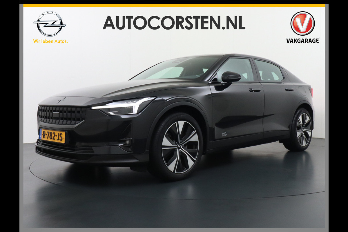 Polestar 2 Long Range 78 kWh Sleutelloos (GSM-sleutel) Adaptive-Cruise Carplay Android 360-Camera 19"LM Led-Pixel-Lamp WiFi PDC-a+v Park-As Phone-Connect.Stoel-Verwarmd 1500kg-trekvermogen OnePedal drive Licht+Zichtpakket 55.000 nieuw!! EBD RemAssist Virtual-Cockpit digiDash Uitparkeer waarschuwing Botswaarsc.syst. Autonoom-Rem Noodrem ESP TCS Hill-Assist Lane Assist Pre-Crash-Syst. Emergency-Call Keyless Ecc tot 149kw snell
