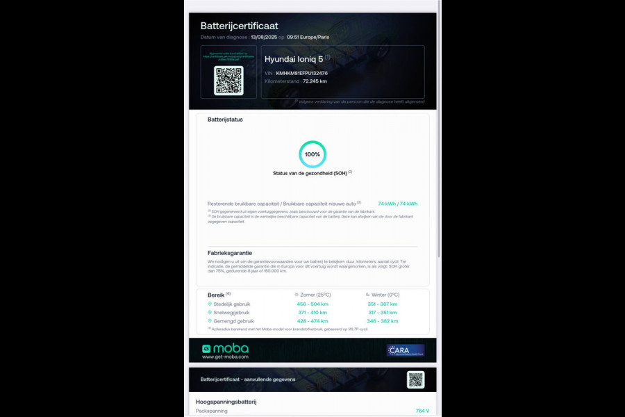 Hyundai IONIQ 5 Style 77.4 kWh | SOH 100% | Camera | Apple Carplay | Stoel/Stuurverwarming