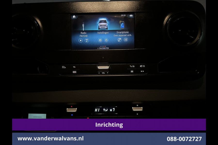 Mercedes-Benz Sprinter 319 CDI 191pk 3.0L V6 L2H1 3500kg Trekhaak Inrichting Euro6 Airco | Omvormer | Camera | Apple Carplay Android Auto, Cruisecontrol, Parkeersensoren