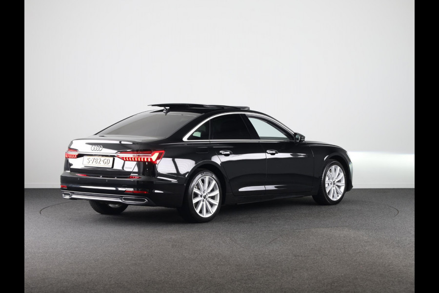Audi A6 Limousine 50 TFSI e quattro S edition Audi A6 50 TFSI e quattro Business edition 300 pk Automaat (S-Tronic) | Panoramadak | Navigatie | Head-up display | Rondomzicht camera |
