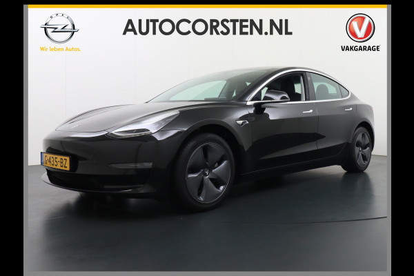 Tesla Model 3 Gereserveerd RWD SR+ 60kWh 325PK FSD 2.5 Lmv 18" Premium Luidspr. AutoPilot Leder PanoDak Adaptive-Cruise Lmv Camera's Elektr.-Stuur+Stoelen+ Navi LED Comfortstoelen ACC DAB Keyless en Voorverwarmen interieur via App One-Pedal-Drive Origineel Nederlandse auto 1e Eigenaar Garantie Accu/Motor tot 29-08-2027 max 160.000km 1.584kg licht!