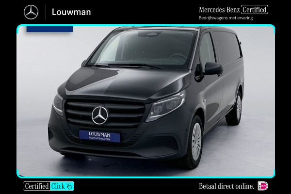 Mercedes-Benz Vito 116 CDI L2 Pro zwart Camera met parkeersensoren Trekhaak 2500kg Betimmering + laadvloer Stoelverwarming