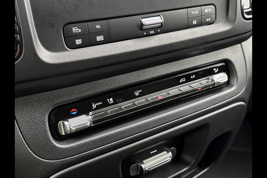 Mercedes-Benz Vito 116 CDI L2 Pro zwart Camera met parkeersensoren Trekhaak 2500kg Betimmering + laadvloer Stoelverwarming