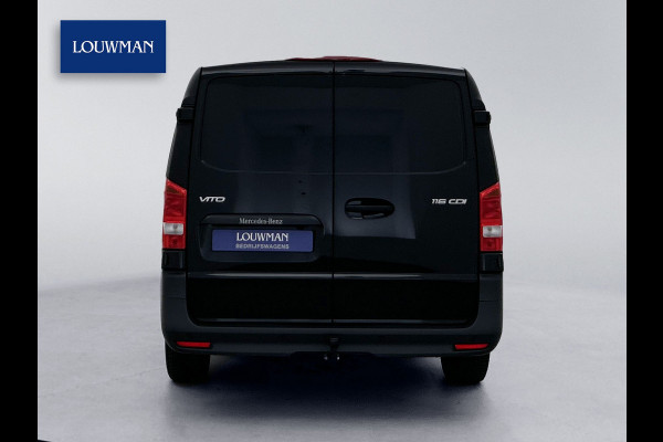 Mercedes-Benz Vito 116 CDI L2 Pro zwart Camera met parkeersensoren Trekhaak 2500kg Betimmering + laadvloer Stoelverwarming