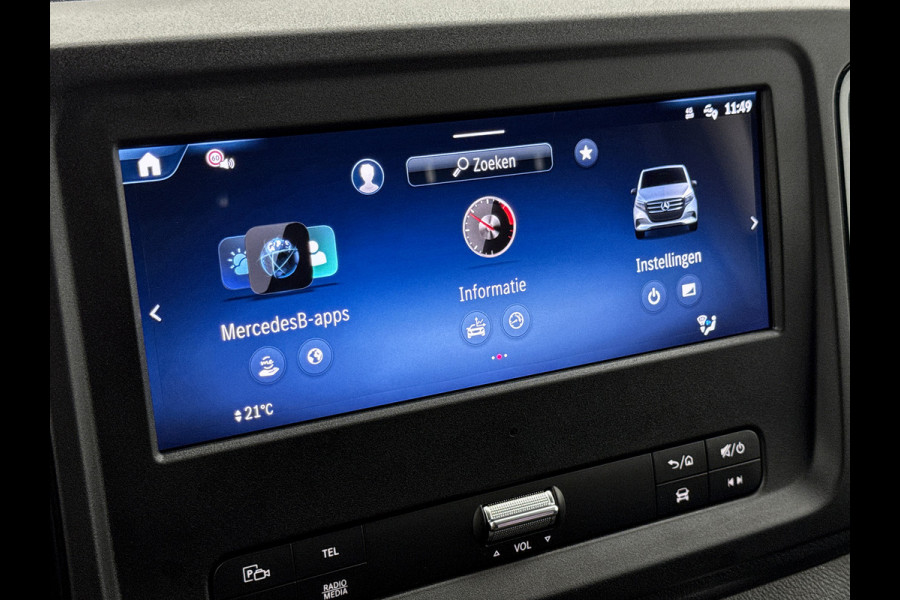 Mercedes-Benz Vito 116 CDI L2 Pro zwart Camera met parkeersensoren Trekhaak 2500kg Betimmering + laadvloer Stoelverwarming