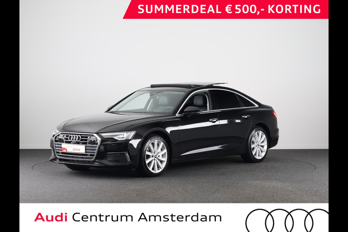 Audi A6 Limousine 50 TFSI e quattro S edition Audi A6 50 TFSI e quattro Business edition 300 pk Automaat (S-Tronic) | Panoramadak | Navigatie | Head-up display | Rondomzicht camera |