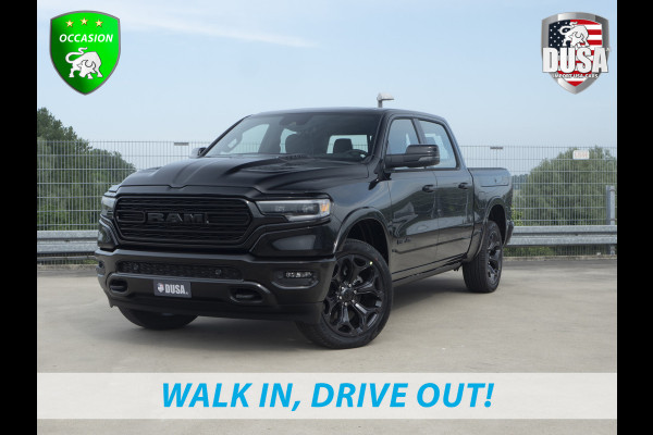 Dodge Ram | 1500 | Limited | 5.7 V8 HEMI | E-torque | DEMO | Panoramadak  | Luchtvering | RAMBOX | Digital Dash Getoonde accessoires zijn verkrijgbaar tegen meerprijs