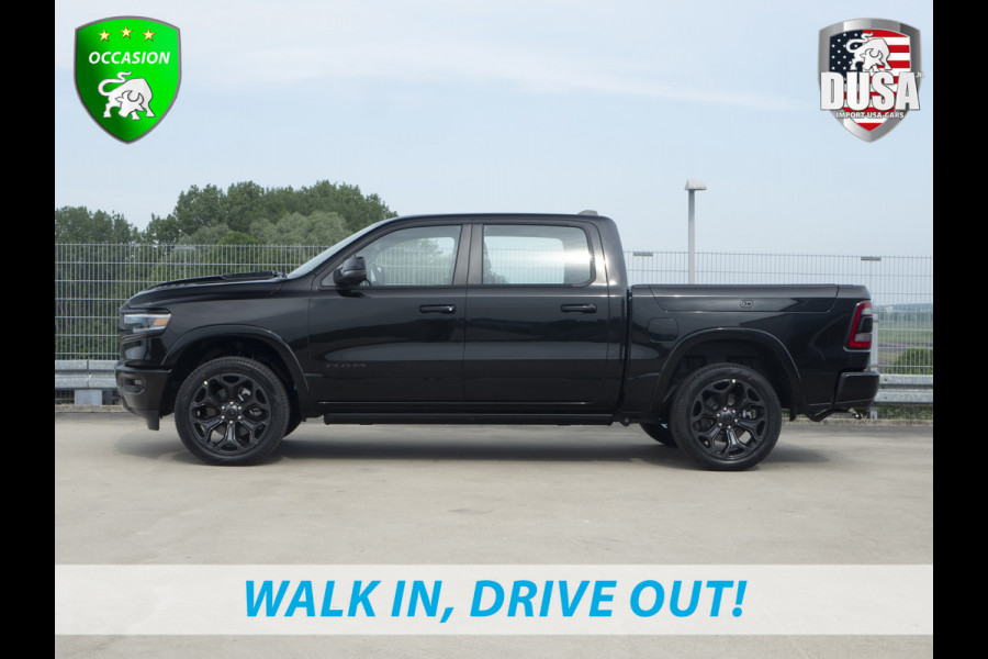 Dodge Ram | 1500 | Limited | 5.7 V8 HEMI | E-torque | DEMO | Panoramadak  | Luchtvering | RAMBOX | Digital Dash Getoonde accessoires zijn verkrijgbaar tegen meerprijs