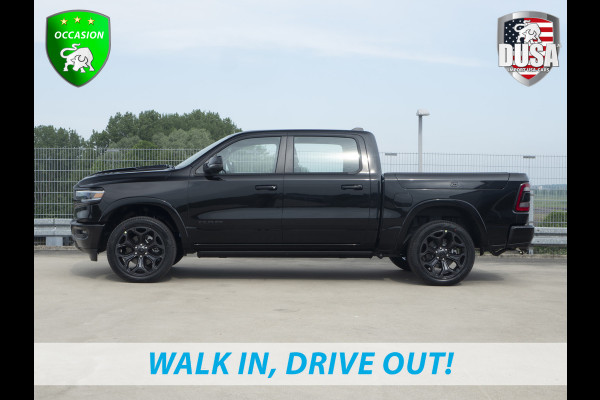 Dodge Ram | 1500 | Limited | 5.7 V8 HEMI | E-torque | DEMO | Panoramadak  | Luchtvering | RAMBOX | Digital Dash Getoonde accessoires zijn verkrijgbaar tegen meerprijs