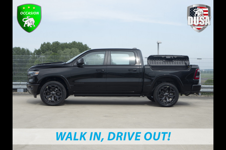Dodge Ram | 1500 | Limited | 5.7 V8 HEMI | E-torque | DEMO | Panoramadak  | Luchtvering | RAMBOX | Digital Dash Getoonde accessoires zijn verkrijgbaar tegen meerprijs
