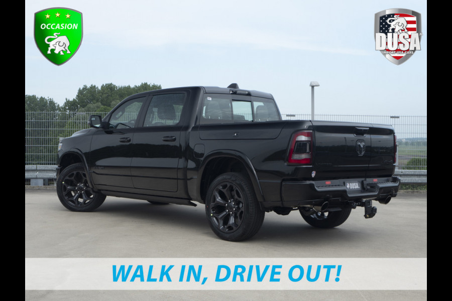 Dodge Ram | 1500 | Limited | 5.7 V8 HEMI | E-torque | DEMO | Panoramadak  | Luchtvering | RAMBOX | Digital Dash Getoonde accessoires zijn verkrijgbaar tegen meerprijs