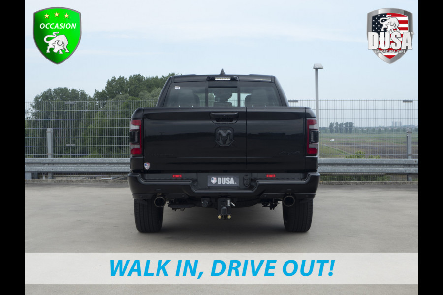 Dodge Ram | 1500 | Limited | 5.7 V8 HEMI | E-torque | DEMO | Panoramadak  | Luchtvering | RAMBOX | Digital Dash Getoonde accessoires zijn verkrijgbaar tegen meerprijs