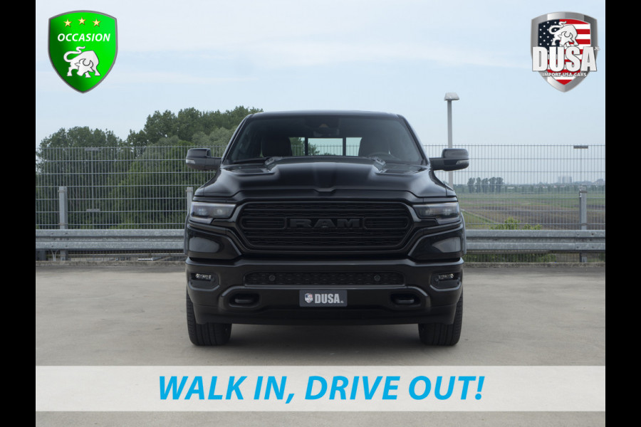 Dodge Ram | 1500 | Limited | 5.7 V8 HEMI | E-torque | DEMO | Panoramadak  | Luchtvering | RAMBOX | Digital Dash Getoonde accessoires zijn verkrijgbaar tegen meerprijs