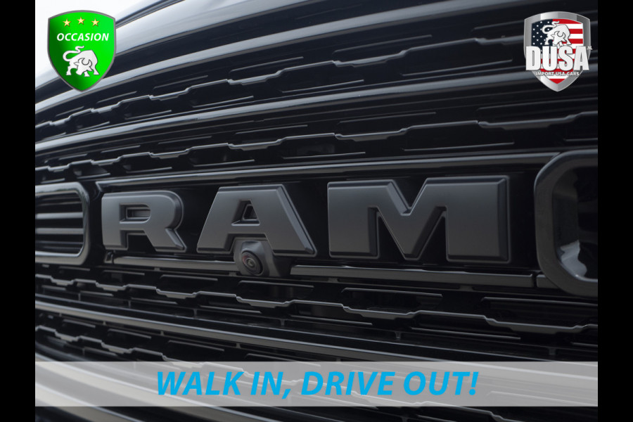 Dodge Ram | 1500 | Limited | 5.7 V8 HEMI | E-torque | DEMO | Panoramadak  | Luchtvering | RAMBOX | Digital Dash Getoonde accessoires zijn verkrijgbaar tegen meerprijs