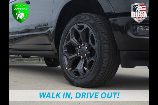 Dodge Ram | 1500 | Limited | 5.7 V8 HEMI | E-torque | DEMO | Panoramadak  | Luchtvering | RAMBOX | Digital Dash Getoonde accessoires zijn verkrijgbaar tegen meerprijs