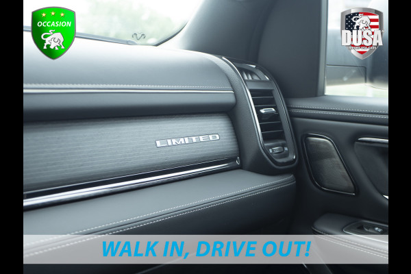Dodge Ram | 1500 | Limited | 5.7 V8 HEMI | E-torque | DEMO | Panoramadak  | Luchtvering | RAMBOX | Digital Dash Getoonde accessoires zijn verkrijgbaar tegen meerprijs