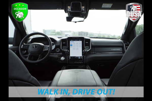 Dodge Ram | 1500 | Limited | 5.7 V8 HEMI | E-torque | DEMO | Panoramadak  | Luchtvering | RAMBOX | Digital Dash Getoonde accessoires zijn verkrijgbaar tegen meerprijs