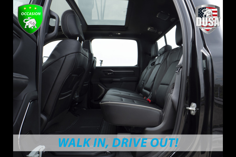 Dodge Ram | 1500 | Limited | 5.7 V8 HEMI | E-torque | DEMO | Panoramadak  | Luchtvering | RAMBOX | Digital Dash Getoonde accessoires zijn verkrijgbaar tegen meerprijs