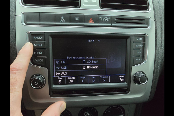 Volkswagen Polo Occasion 1.0 BlueMotion Edition dus extra zuinig! | Tweedehands Volkswagen Polo wit | Cruise en carplay radio |