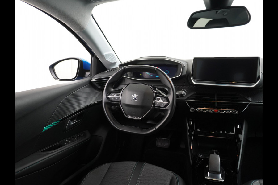 Peugeot e-208 EV 50kWh Adaptive-Cruise Apple Carplay Android Cruise Keyless Led PDC Allure Dab Lmv 16" Bluetooth Regensensor Rijstrooksensor Verkeersbord detectie
