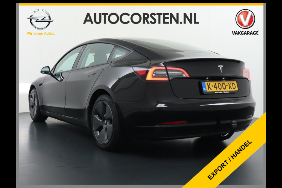 Tesla Model 3 RWD SR+ Nwe Model 60kWh LFP 283 PK Trekhaak Warmtepomp Elektr.A-klep FSD-3 Sentry Mode Bankverwarmd FSD 18" Premium Luidspr. Aut Navi LED Comfortstoelen ACC DAB Keyless en Voorverwarmen interieur via App One-Pedal-Drive Origineel Nederlandse auto Garantie Accu/Motor tot 31-03-2029 max 160.000km 1.584kg licht!