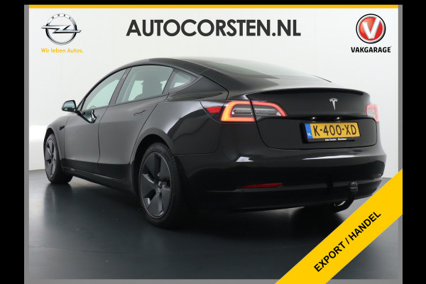 Tesla Model 3 RWD SR+ Nwe Model 60kWh LFP 283 PK Trekhaak Warmtepomp Elektr.A-klep FSD-3 Sentry Mode Bankverwarmd FSD 18" Premium Luidspr. Aut Navi LED Comfortstoelen ACC DAB Keyless en Voorverwarmen interieur via App One-Pedal-Drive Origineel Nederlandse auto Garantie Accu/Motor tot 31-03-2029 max 160.000km 1.584kg licht!