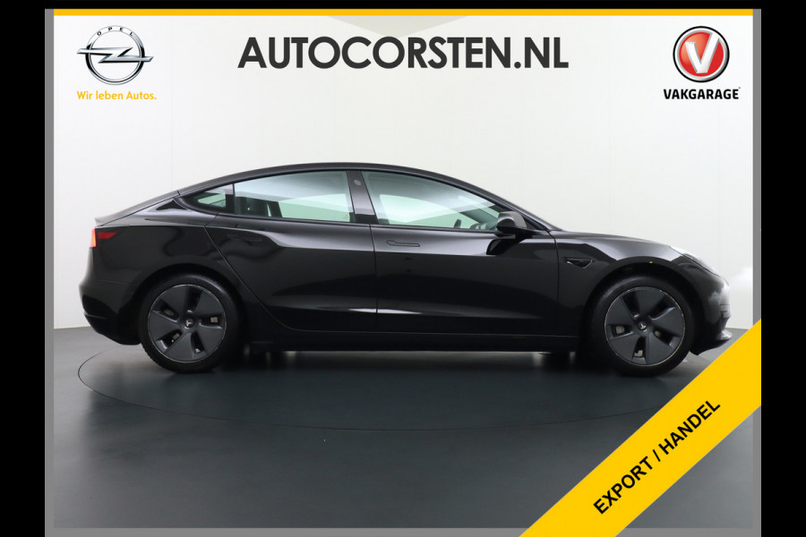 Tesla Model 3 RWD SR+ Nwe Model 60kWh LFP 283 PK Trekhaak Warmtepomp Elektr.A-klep FSD-3 Sentry Mode Bankverwarmd FSD 18" Premium Luidspr. Aut Navi LED Comfortstoelen ACC DAB Keyless en Voorverwarmen interieur via App One-Pedal-Drive Origineel Nederlandse auto Garantie Accu/Motor tot 31-03-2029 max 160.000km 1.584kg licht!